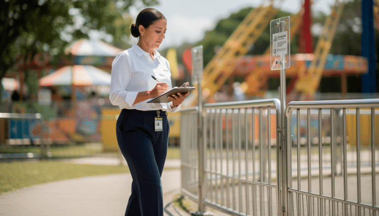 Seguranca em parques manutencao preventiva